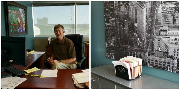 Gary's office is classic, while Tyler prefers retro/modern.