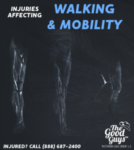 Suffering from a Leg Injury? Call Patterson Legal Group at 888-687-2400