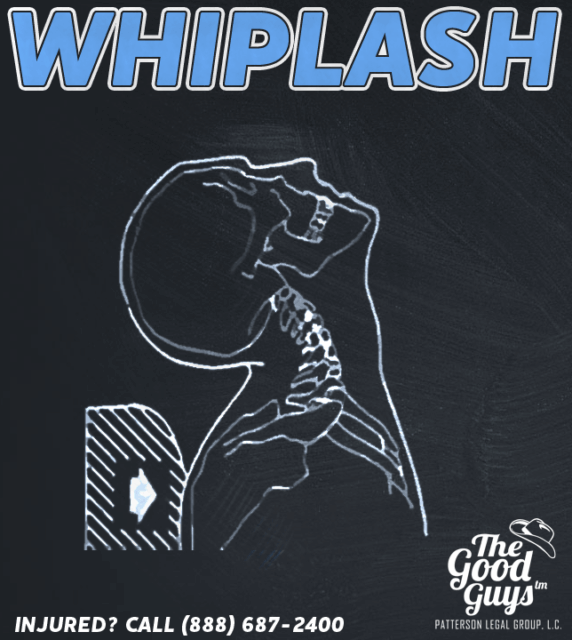 Whiplash diagram Suffering from a Whiplash Injury? Call Patterson Legal Group at 888-687-2400