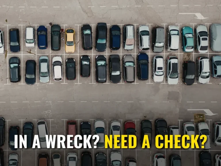 In a Wreck? Need a Check?